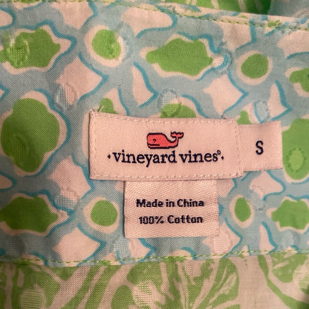 Vineyard Vines Blue and Green Dress size S - Picture 7 of 7